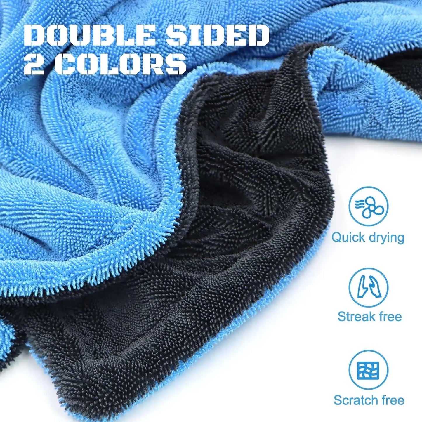 Twisted-Loop Microfiber Drying Towel