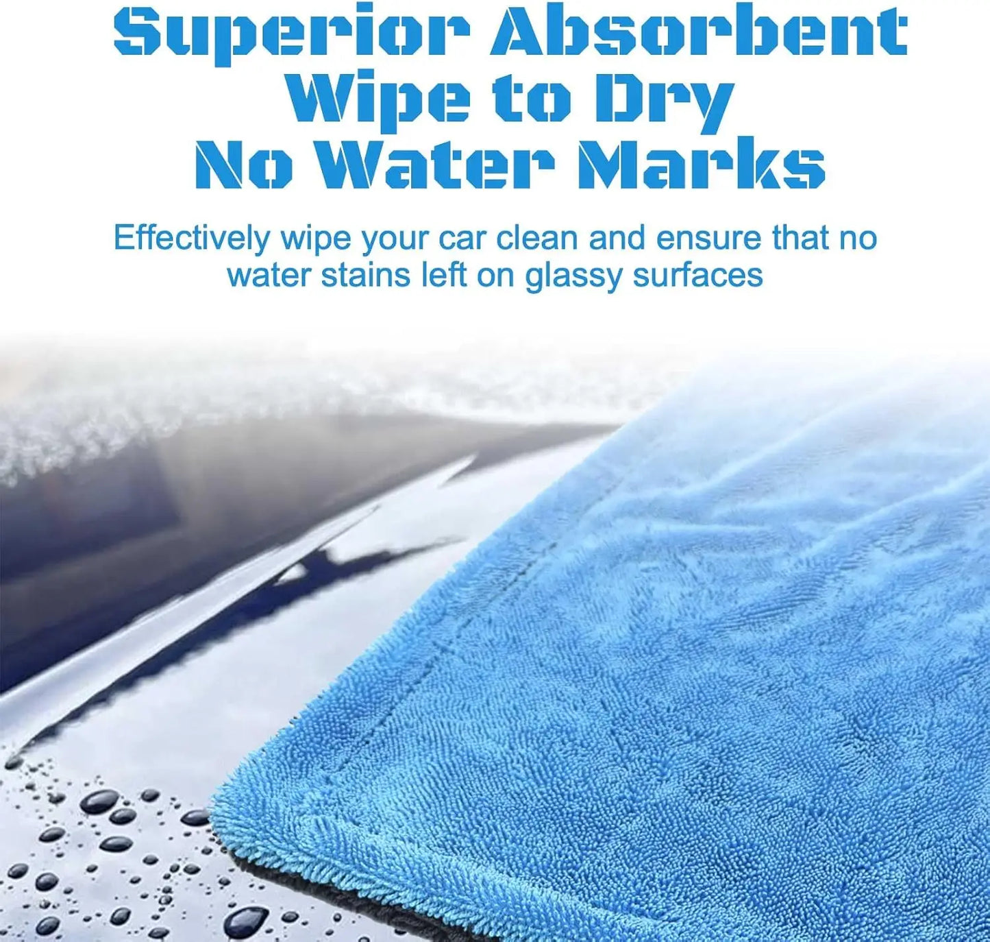 Twisted-Loop Microfiber Drying Towel