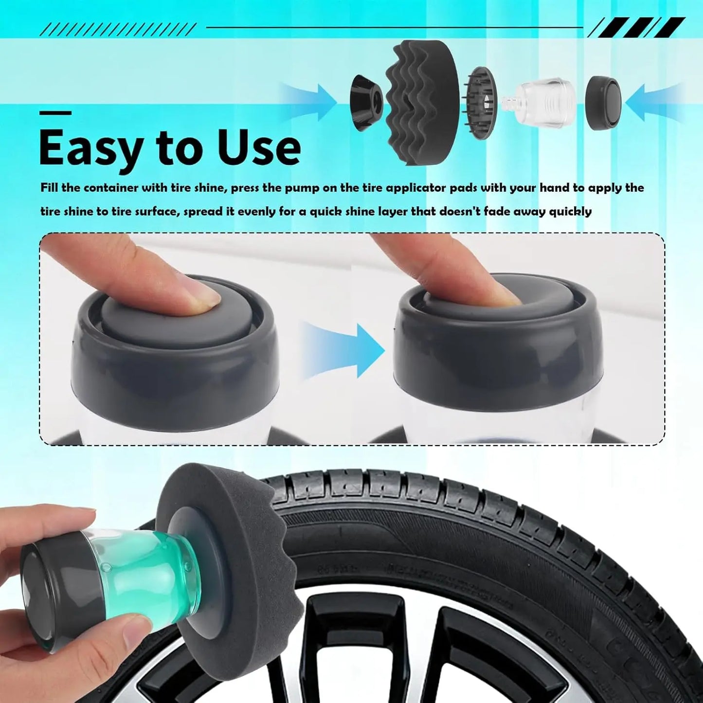 Reusable Tire Shine Applicator